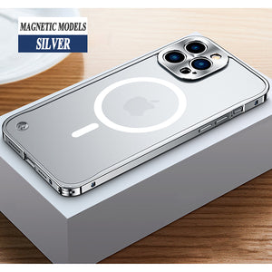 Metal Frame Magnetic charging iPhone Case(5% automatic discount on new arrivals) - Partner iPhone