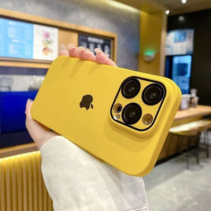 Capa protetora fosca para iPhone com filme de lente embutida1 - Partner iPhone