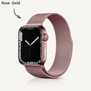 Apple Watch Series | Stainless Steel Alloy Magnetic Strap - Partner iPhone