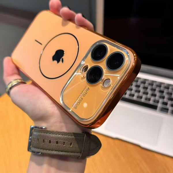 Large window radiation plating magnetic iPhone protective case