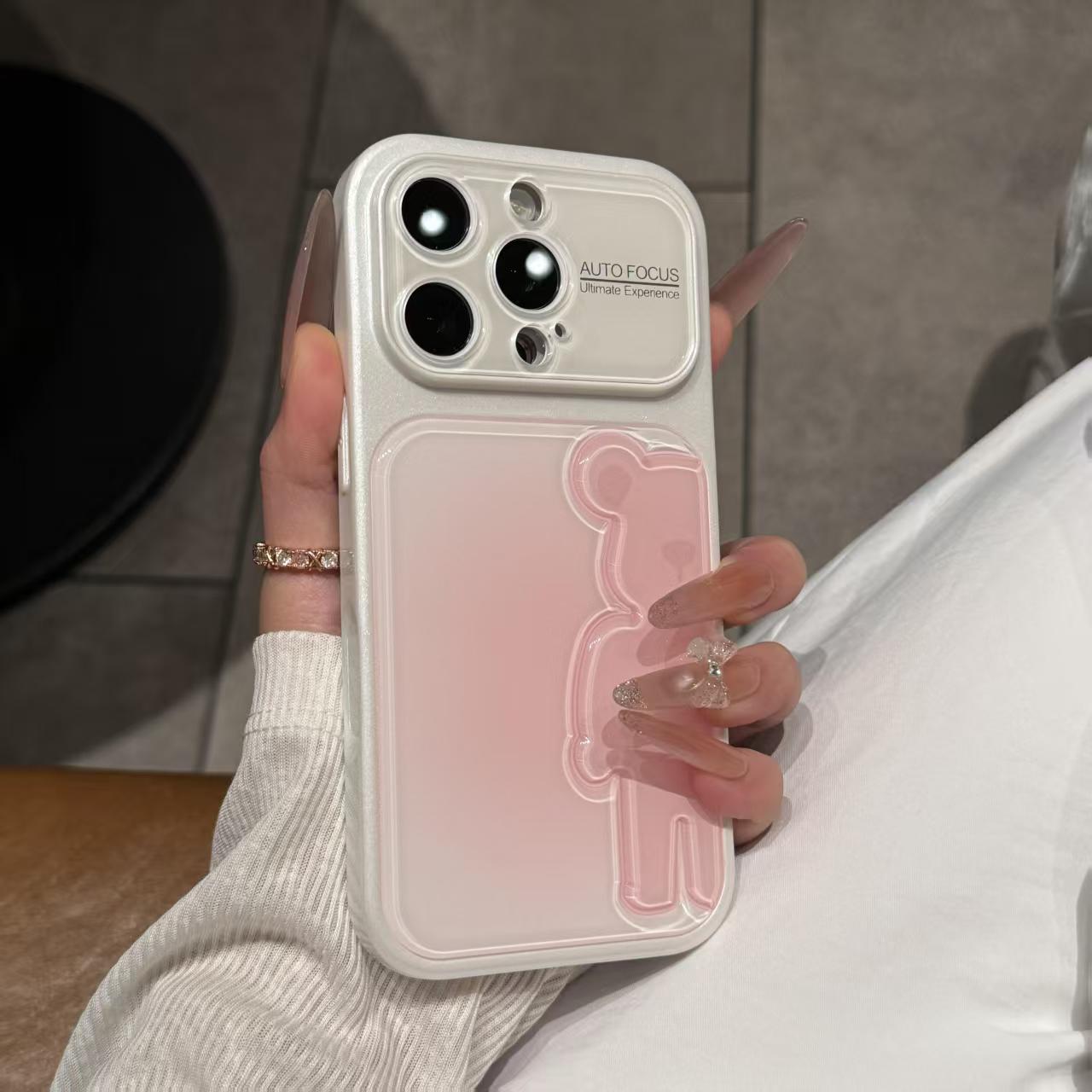 Large-Window 3D Bear iPhone Case