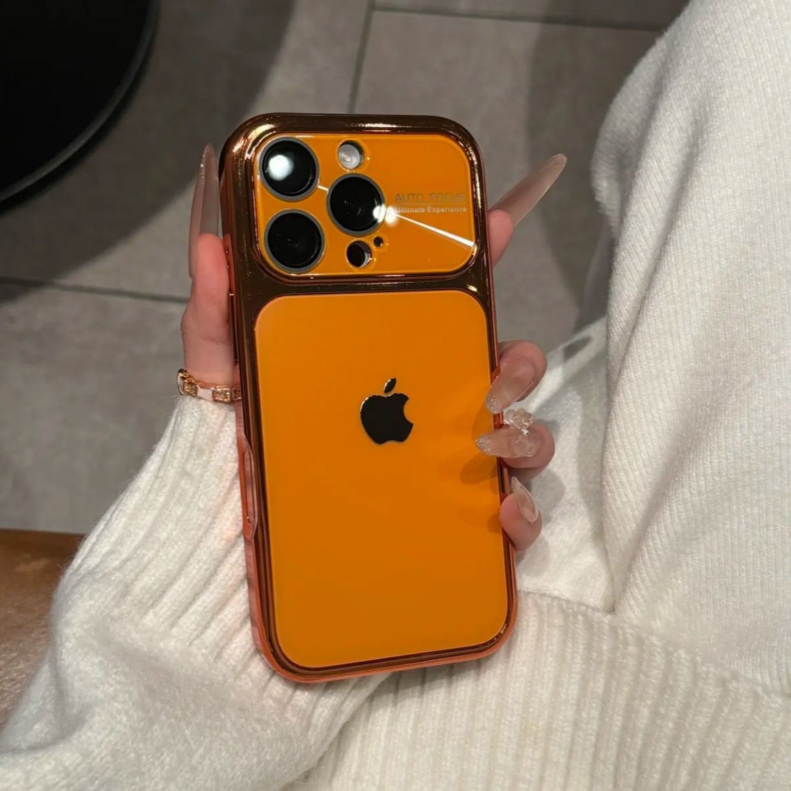 Large-view electroplated aurora iPhone protective case(iphone case)