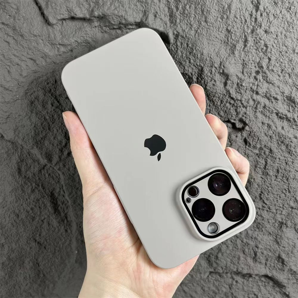 Capa protetora fosca para iPhone com filme de lente embutida1 - Partner iPhone