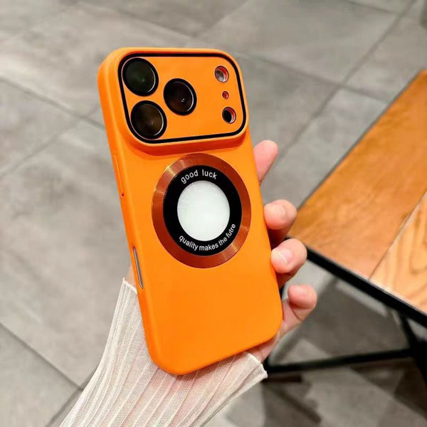 Built-in lens protector magnetic clasp for iPhone case