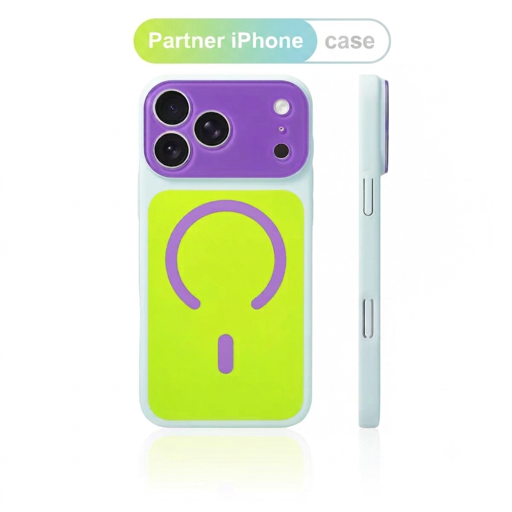 Large-Window Dopamine-Style Magnetic Skin-Feel iPhone Case