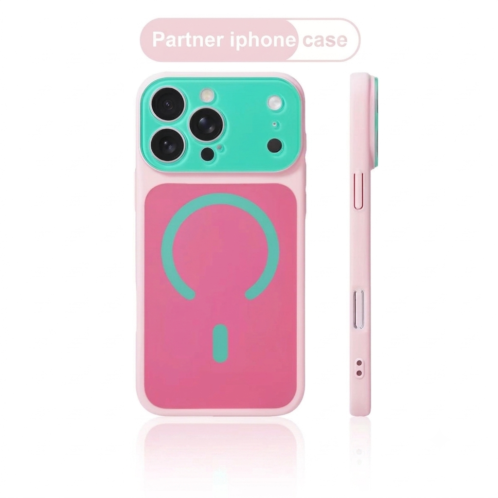 Large-Window Dopamine-Style Magnetic Skin-Feel iPhone Case