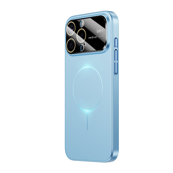 Large window electroplated magnetic IPHONE protective case