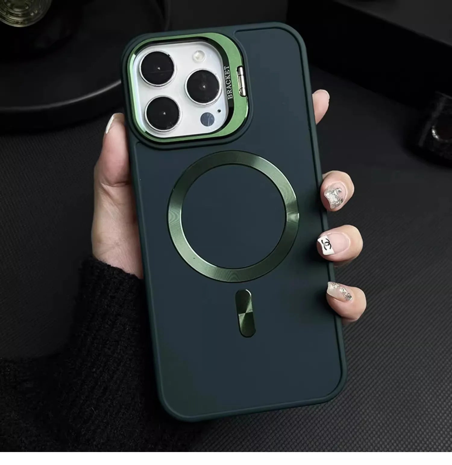 METAL CAMERA HOLDER MAGNETIC PHONE CASE FOR IPHONE（5% automatic discount on new arrivals） - Partner iPhone