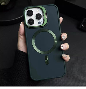 METAL CAMERA HOLDER MAGNETIC PHONE CASE FOR IPHONE（5% automatic discount on new arrivals） - Partner iPhone