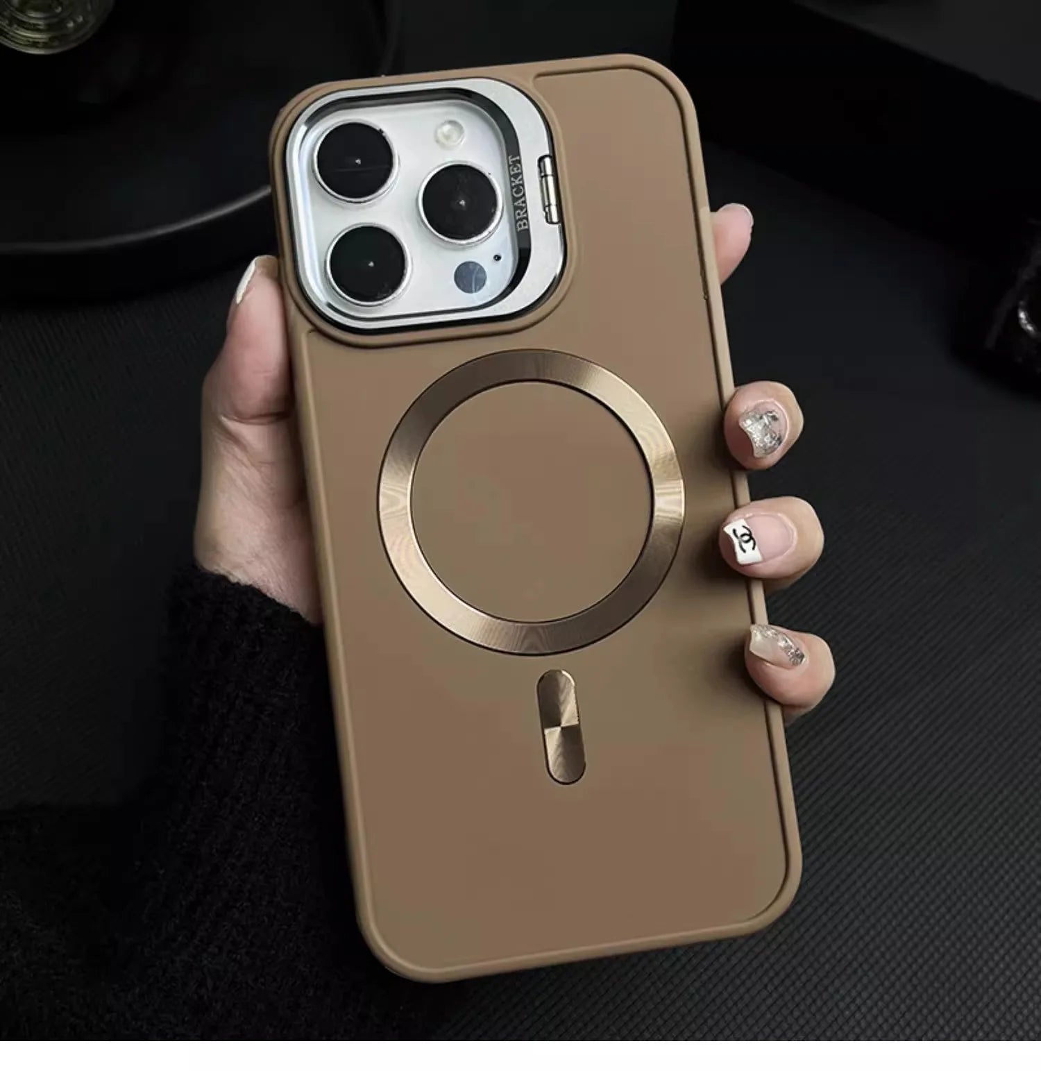 METAL CAMERA HOLDER MAGNETIC PHONE CASE FOR IPHONE（5% automatic discount on new arrivals） - Partner iPhone