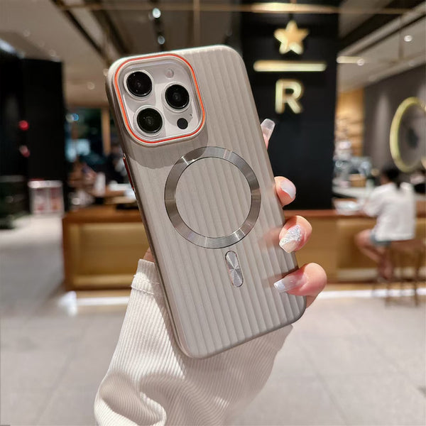 Magnetic corrugated iPhone case