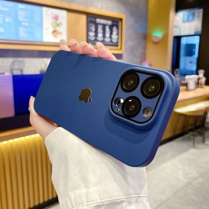 Capa protetora fosca para iPhone com filme de lente embutida1 - Partner iPhone