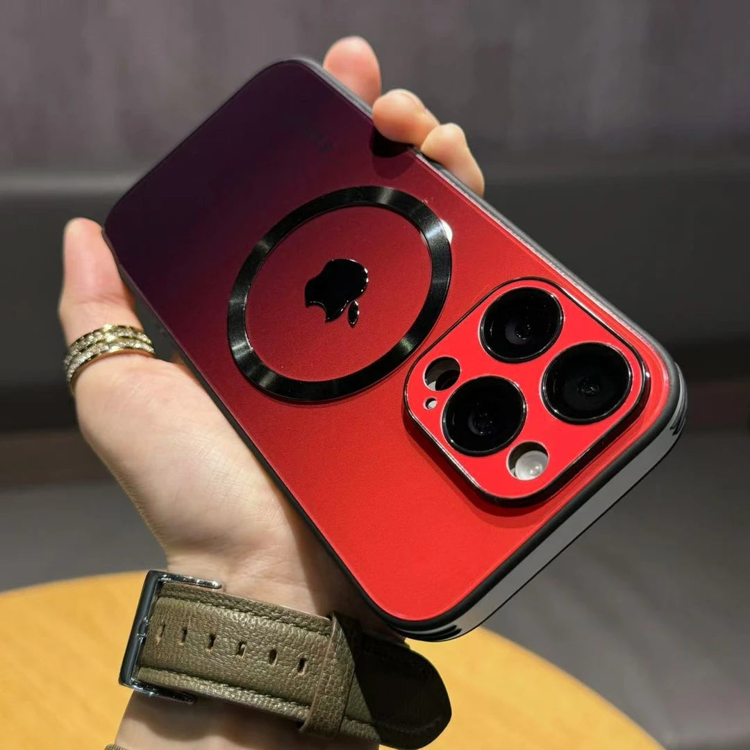 iPhone gradient magnetic glass iPhone protective case