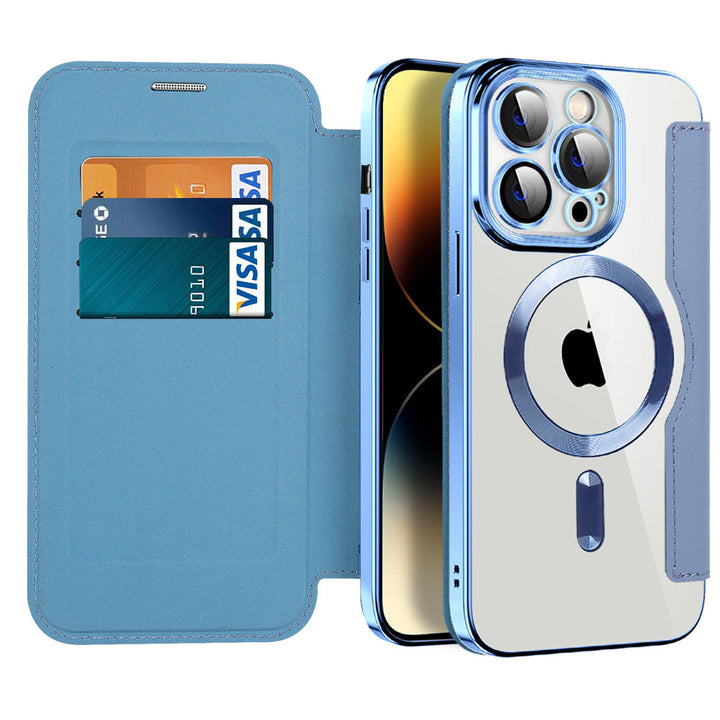 Ultra-thin Flip Cover Magnetic Adsorption Shockproof iPhone Case（5% automatic discount on new arrivals） - Partner  iPhone