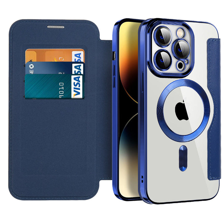 Ultra-thin Flip Cover Magnetic Adsorption Shockproof iPhone Case（5% automatic discount on new arrivals） - Partner  iPhone