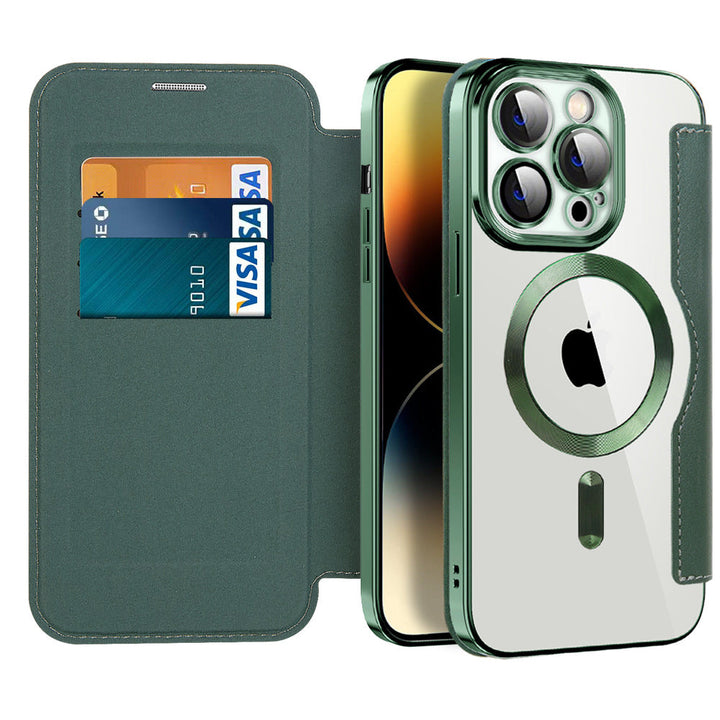 Ultra-thin Flip Cover Magnetic Adsorption Shockproof iPhone Case（5% automatic discount on new arrivals） - Partner  iPhone