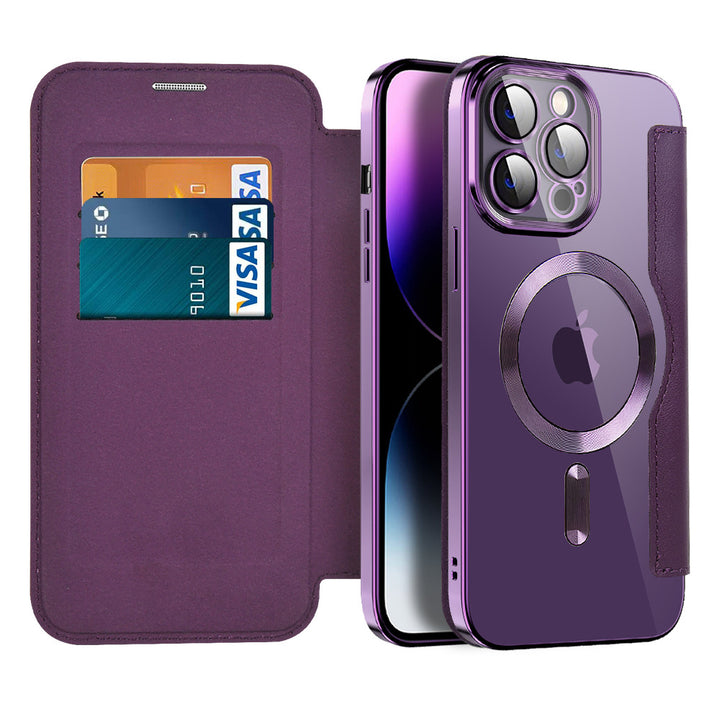 Ultra-thin Flip Cover Magnetic Adsorption Shockproof iPhone Case（5% automatic discount on new arrivals） - Partner  iPhone