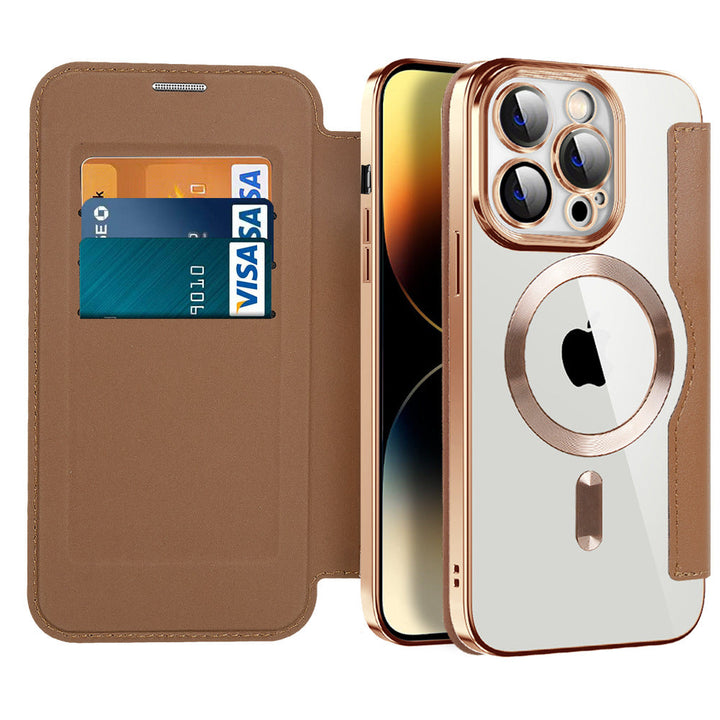 Ultra-thin Flip Cover Magnetic Adsorption Shockproof iPhone Case（5% automatic discount on new arrivals） - Partner  iPhone